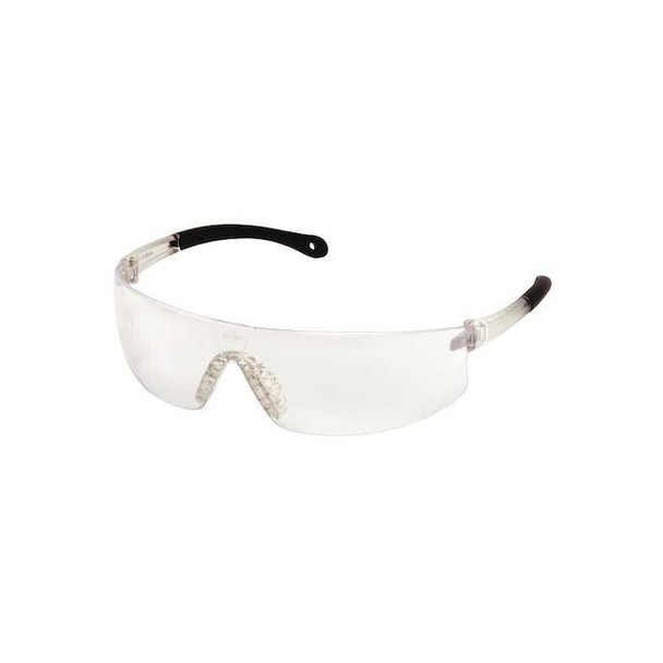 Provoq(R), Safety Glasses, Anti-Scratch, Clear Lens, Clear Frame, Frameless