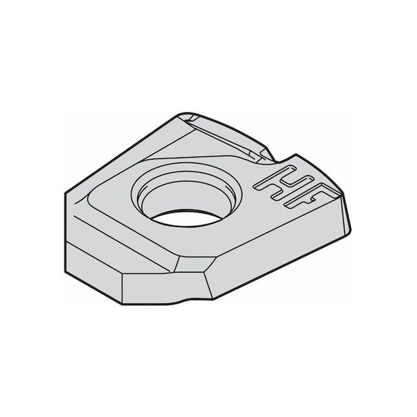 Widia Milling Insert,Toroidal,1/2" 4161105 Pack of 5