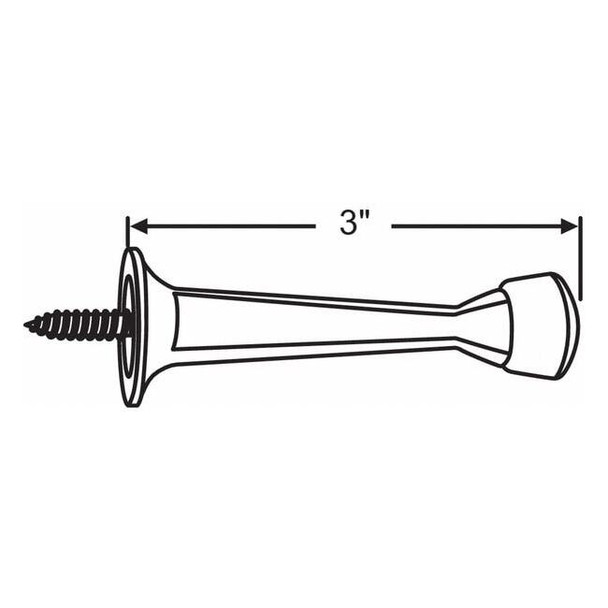 Manufacturer Varies Door Stop,Door Mount,Plated 19-284SN Pack of 5