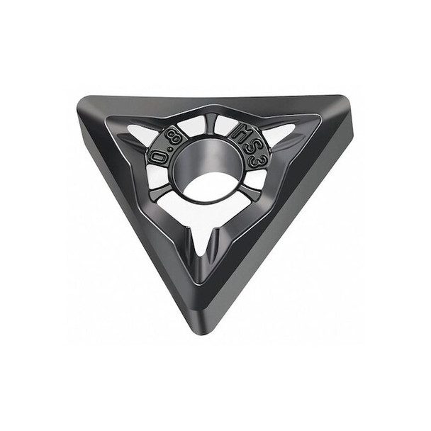 Triangle Turning Insert, Triangle, 1/2 in, TNMG, 0.4 mm, Carbide Pack of 10