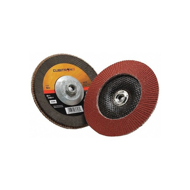 3m Cubitron Flap Disc,7 in Dia, 5/8 in Arbor,60 Grit 7100104908 Pack of 5