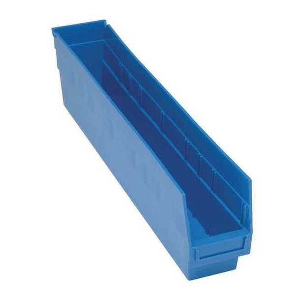 Quantum Storage Systems Blue Shelf Bin, 23-5/8"L x 4-3/8"W x 8"H QSB805BL
