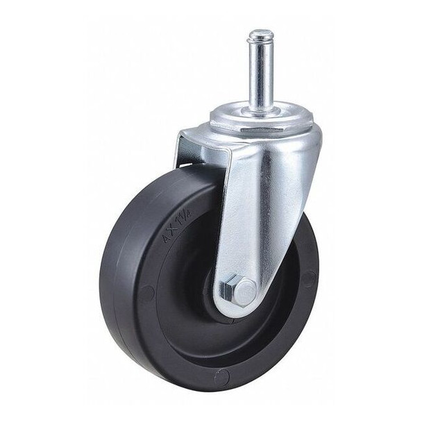 Manufacturer Varies Swivel Stem Caster,Polyolfn,4 in,275 lb. 32J854