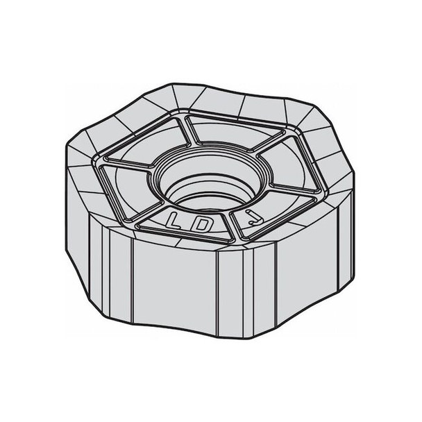 Widia Milling Insert,Hexagon 3865373 Pack of 5