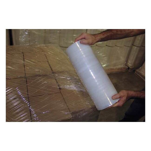 Hand Stretch Wrap 15 in W x 1000 ft L., 120 ga, Cast Style, Clear Pack of 4