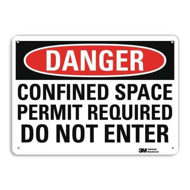 Lyle Plastic Danger Sign,4 Holes,10"x7", U3-1229-NP_10X7 U3-1229-NP_10X7