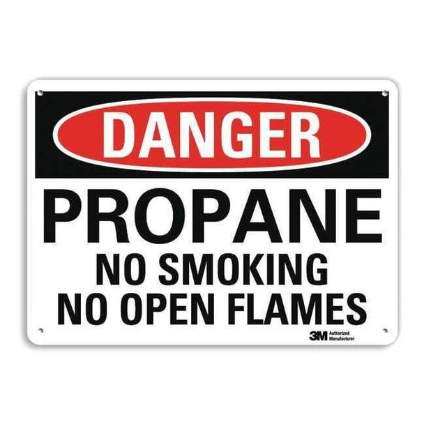 Danger Sign, 7" H, 10" W, Plastic, Vertical Rectangle, English, U3-1937-NP_10X7