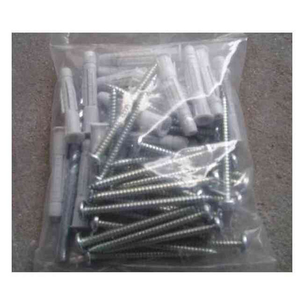 Wall Anchor, 2" L, Plastic, Not Rated Tension Strength, 25 PK