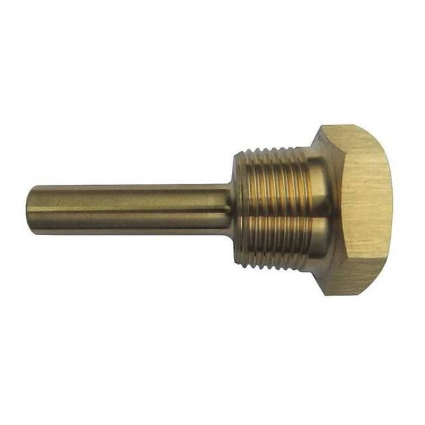 Manufacturer Varies Thermowell, NPSM, Brass, Male 24C469