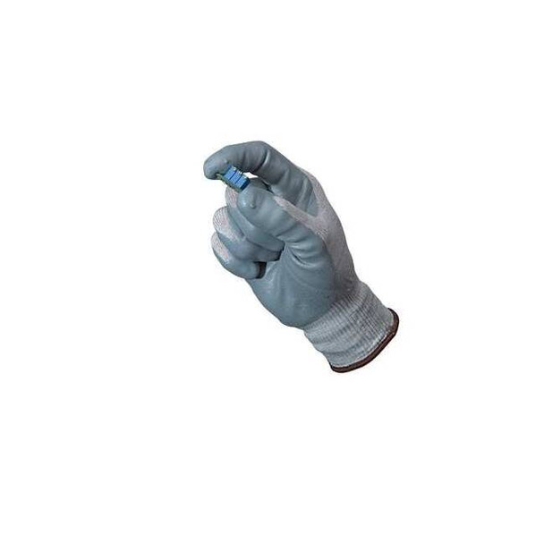 Ansell Antistatic Gloves, Nitrile, 9 3/4 in L, 13 ga, Gray, L, 1 PR 11-100