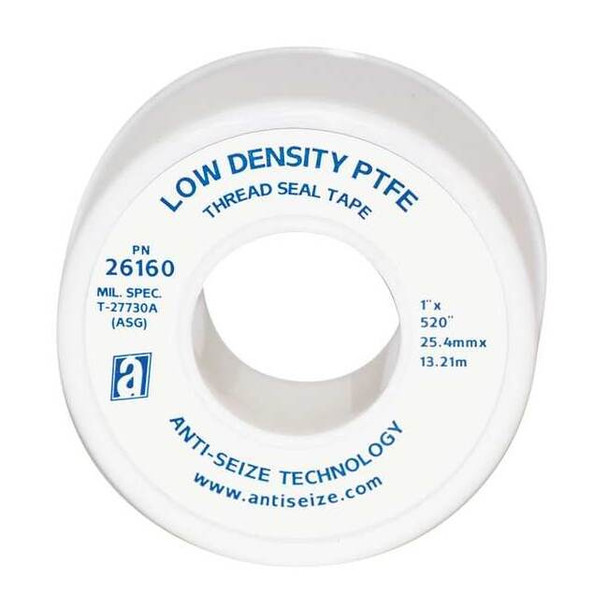 Anti-Seize Technology Thread Sealant Tape, 1 In. W, 520 In. L 26160 Pack of 2