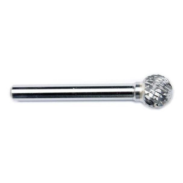 Manufacturer Varies Ball Bur SD,Single End,1/4",Carbide 19D852