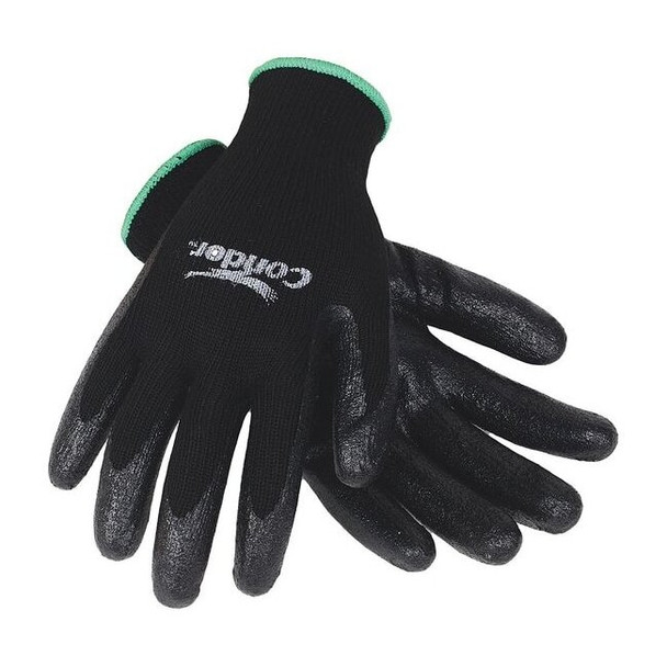 Coated Gloves, Nitrile, Smooth, Palm, 3 Abrasion Level, White, S (7) 1 PR