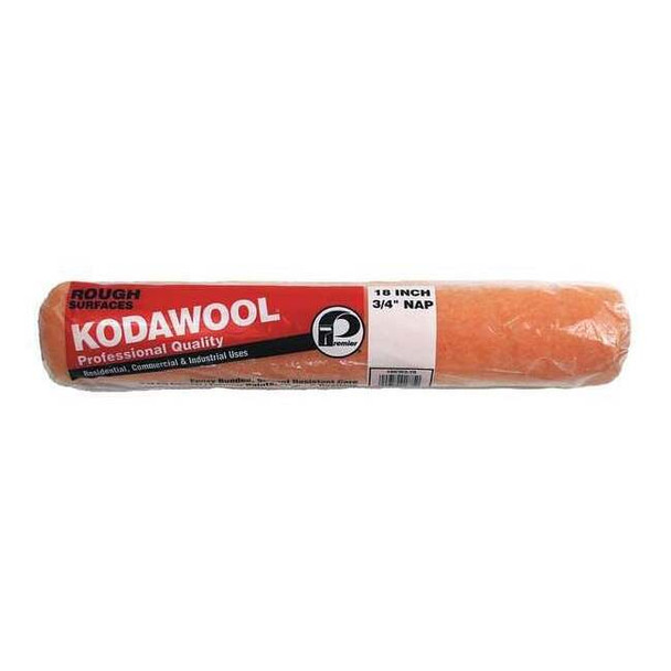 Premier 18" Paint Roller Cover, 3/4" Nap, Polyester/Knitted Wool 18KW2-75