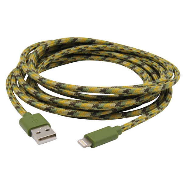 Mobilespec LightningCharge and Sync Cable, Camo, 10 MB06625 Pack of 5