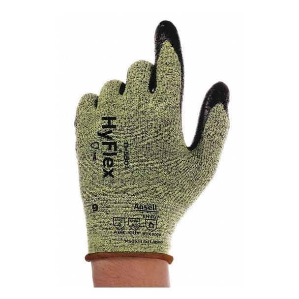 Cut Resistant Coated Gloves, Cut Level A2 ,Nitrile ,Smooth ,7 1 PR