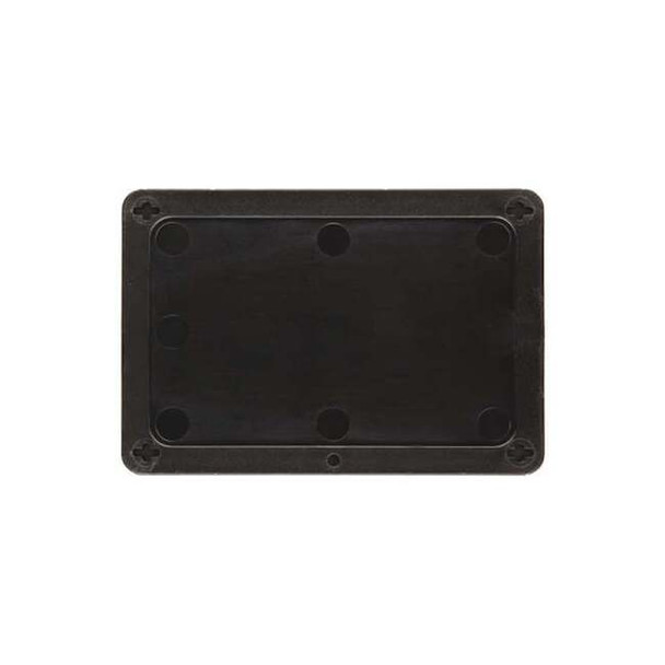 Blank Tag, Plastic, 3 3/16 in H x 4 11/16 in W, Black, Rectangle Pack of 5