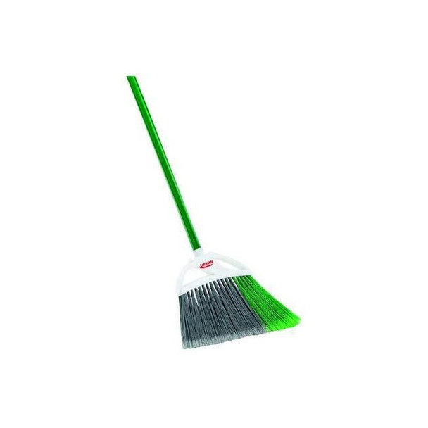Libman Large Precision Angle Broom, Steel Handle, 13" W Pack of 6