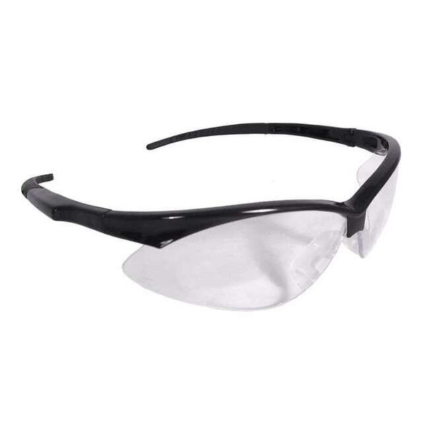 Rad-Apocalypse, Safety Glasses, Anti-Fog, Clear Lens, Black Frame, Half-Frame