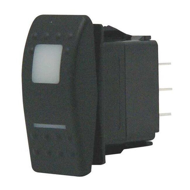 Lighted Rocker Switch, SPST, 3 Connections