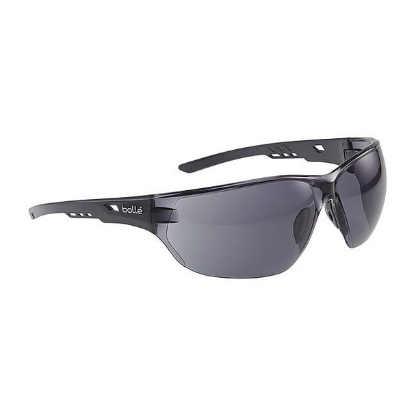 NESS, Safety Glasses, Anti-Fog, Smoke Lens, Black Frame, Frameless