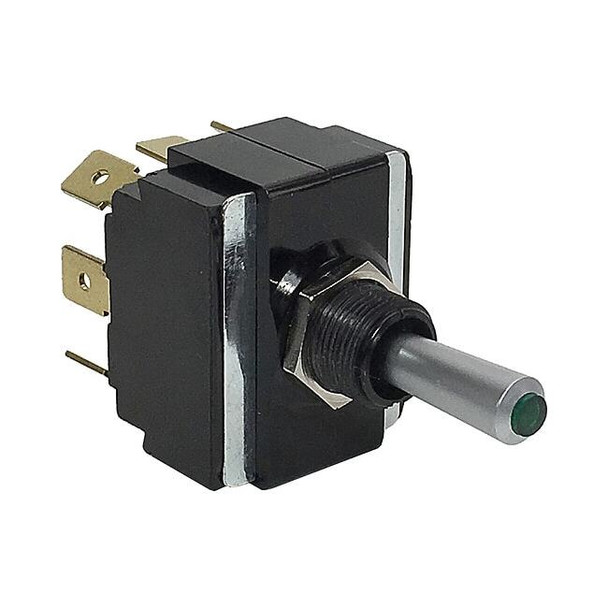 Toggle Switch, SPST, 3 Connections, On/Off, 3/4 hp, 20A at 12V