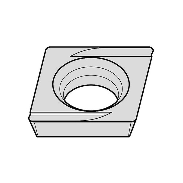 Widia Diamond Turning Insert, Diamond, 5/32 in, CDHH, 0.18mm 2830731 Pack of 5