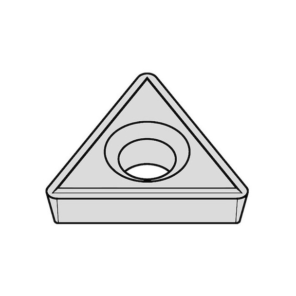 Triangle Turning Insert, Triangle, 3/8 in, TPHH, 0.0156 in, Carbide Pack of 5