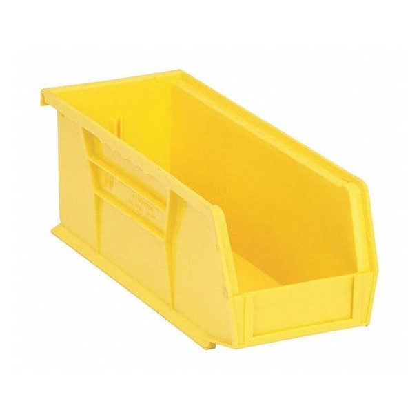 Yellow Hang and Stack Bin, 10-7/8"L x 4-1/8"W x 4"H
