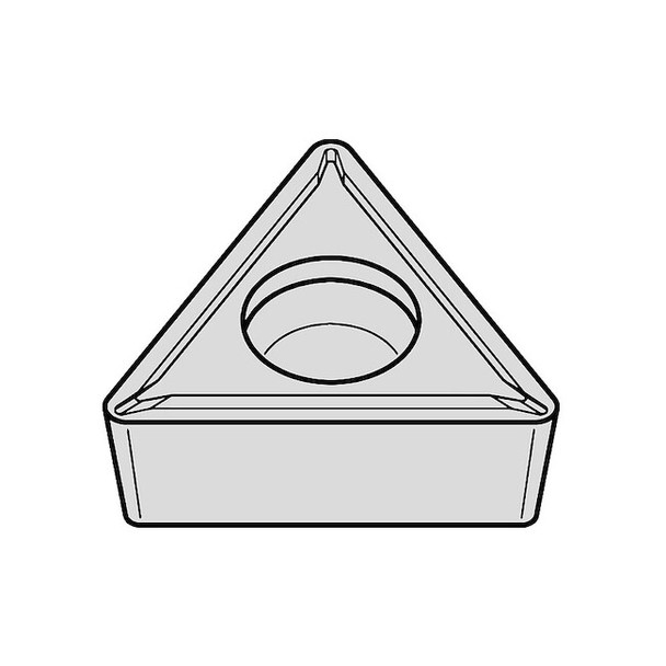 Triangle Turning Insert, Triangle, 3/8 in, TPMT, 0.0156 in Pack of 5