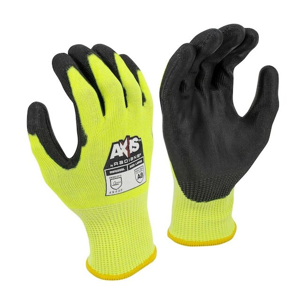 Radians Gloves, Cut Level A7 ,Polyurethane ,L 1 PR RWG558L