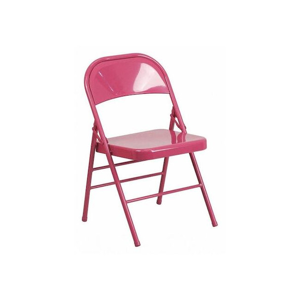 Flash Furniture Fuchsia Folding Chair HF3-FUCHSIA-GG Pack of 2