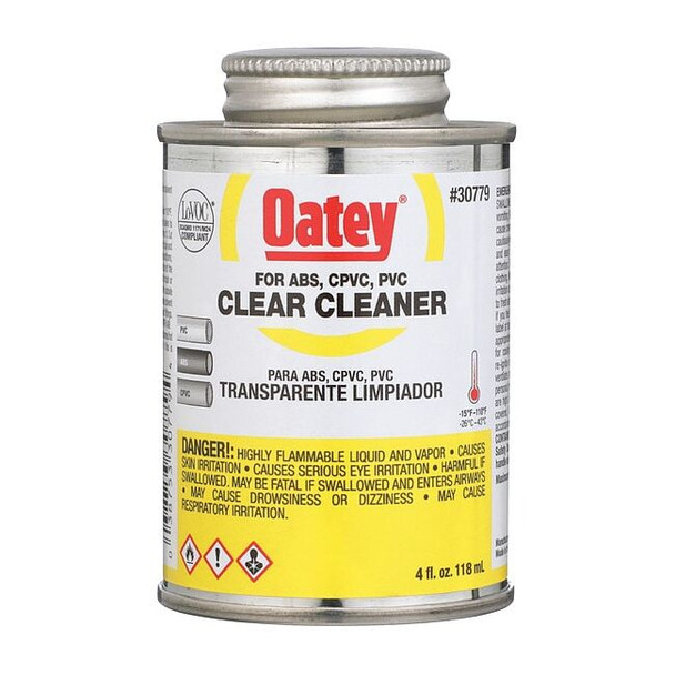 Oatey Surface Cleaner,Can,4 oz,Clear 30779