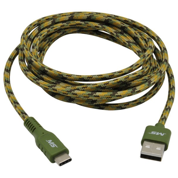 Mobilespec USB-C Charge and Sync Cable, Camo, 7ft MB06635 Pack of 5