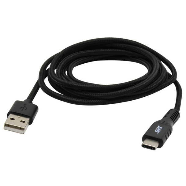 Mobilespec USB-C Charge and Sync Cable, Black, 7ft MB06633 Pack of 5