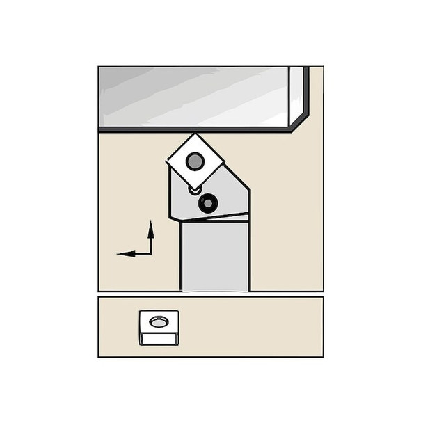 Widia Grooving/Parting Insert, Carbide 3542975 Pack of 5