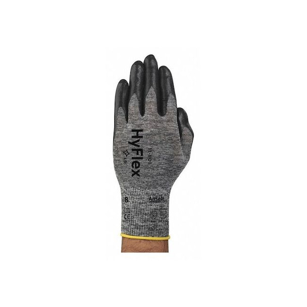 Ansell Coated Gloves, Foam Nitrile, Palm, Gray, M 1 PR 11-801-8   -M Pack of 12
