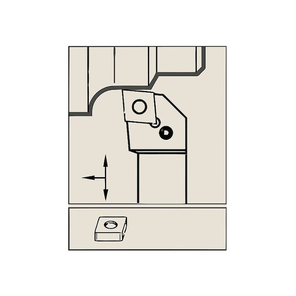 Widia Grooving/Parting Insert, Carbide 3542801 Pack of 10