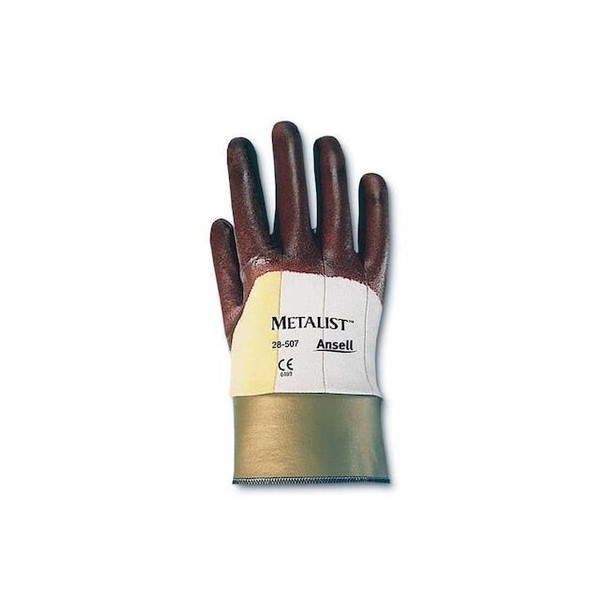 Cut-Resistant Coated Gloves, Cut Level A2 ,Nitrile ,Smooth ,M,L Pack of 12