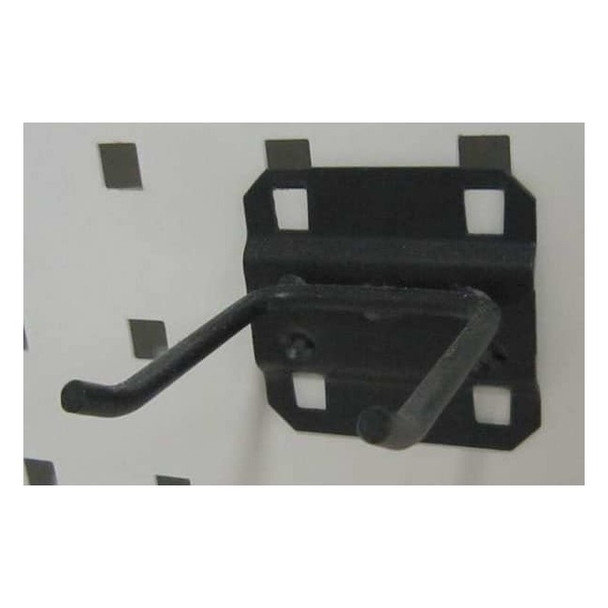 Manufacturer Varies Double Rod Pegboard Hook,2 In,PK5 5TPK9
