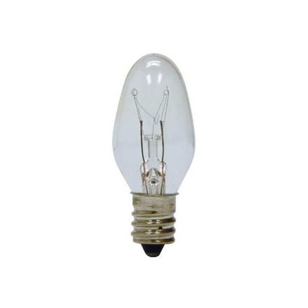 Current GE LIGHTING 7.0W, C7 Incandescent Light Bulb 7C7-130V Pack of 12