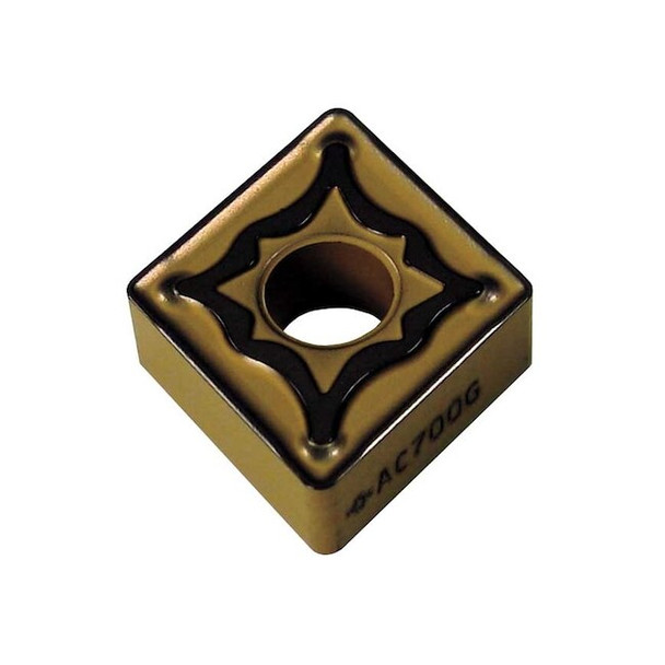 Diamond Turning Insert, Diamond, 5, CNMG, 3, Carbide Pack of 10