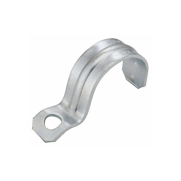 Raco One Hole Strap, Conduit; EMT Use, 3 in, Steel, Zinc Plated 1339