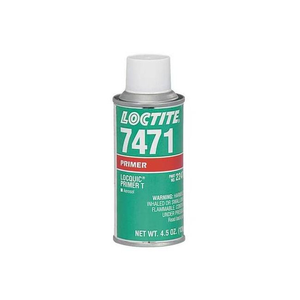 Loctite Primer, SF 7471 Series, Green, 4.5 fl oz, Aerosol Can 135337 Pack of 10