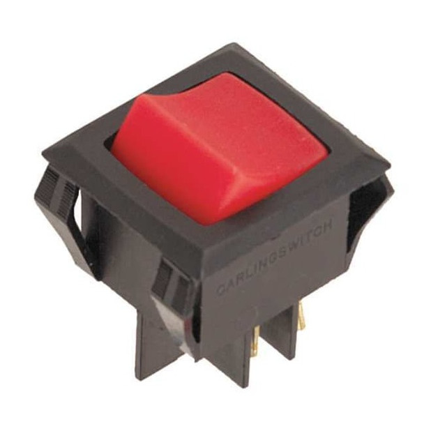 Lighted Rocker Switch,DPST,4 Connections