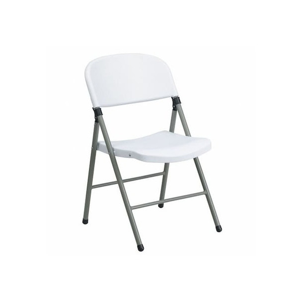 Flash Furniture White Plastic Folding Chair DAD-YCD-70-WH-GG Pack of 2