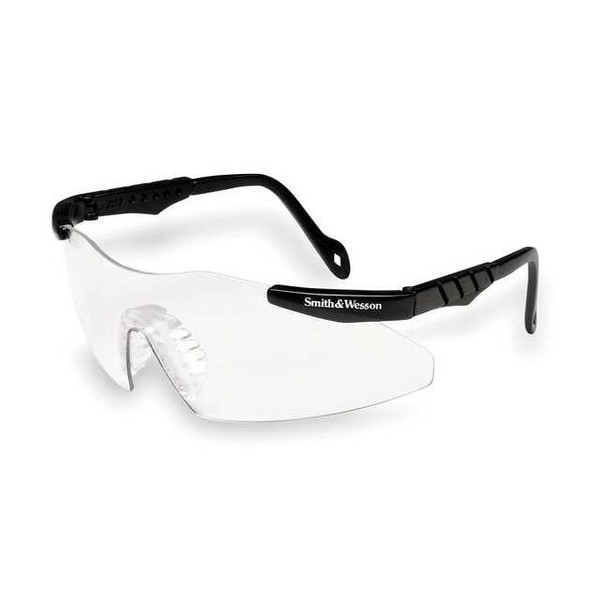 Magnum 3G, Safety Glasses, Uncoated, Clear Lens, Black Frame, Frameless