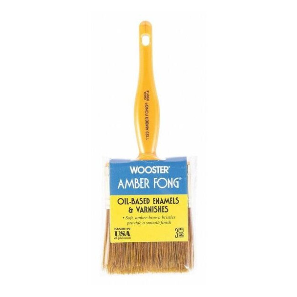 3" Wall Soft, Brown China Bristle, Paint Brush, Plastic Handle Pack of 2
