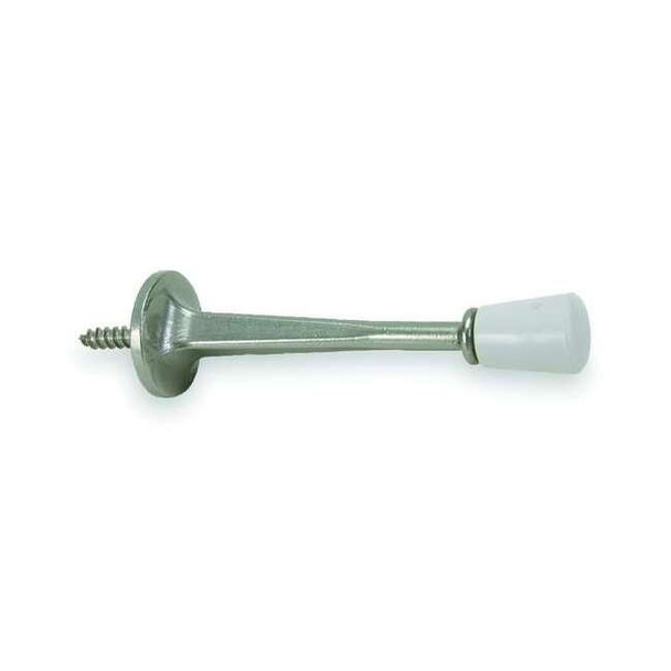 Manufacturer Varies Rigid Door Stop, Zinc, Base Dia.: 1 in 1XNL4 Pack of 5