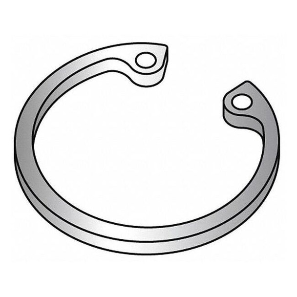 Internal Retaining Ring, Steel, Plain Finish, 2 3/8 in Bore Dia., 10 PK